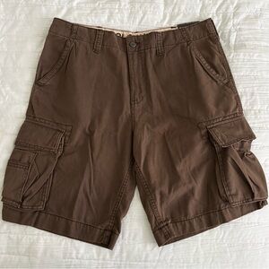 NWT Old Navy Cargo Shorts Brown Size 36 100% Cotton 11” Inseam